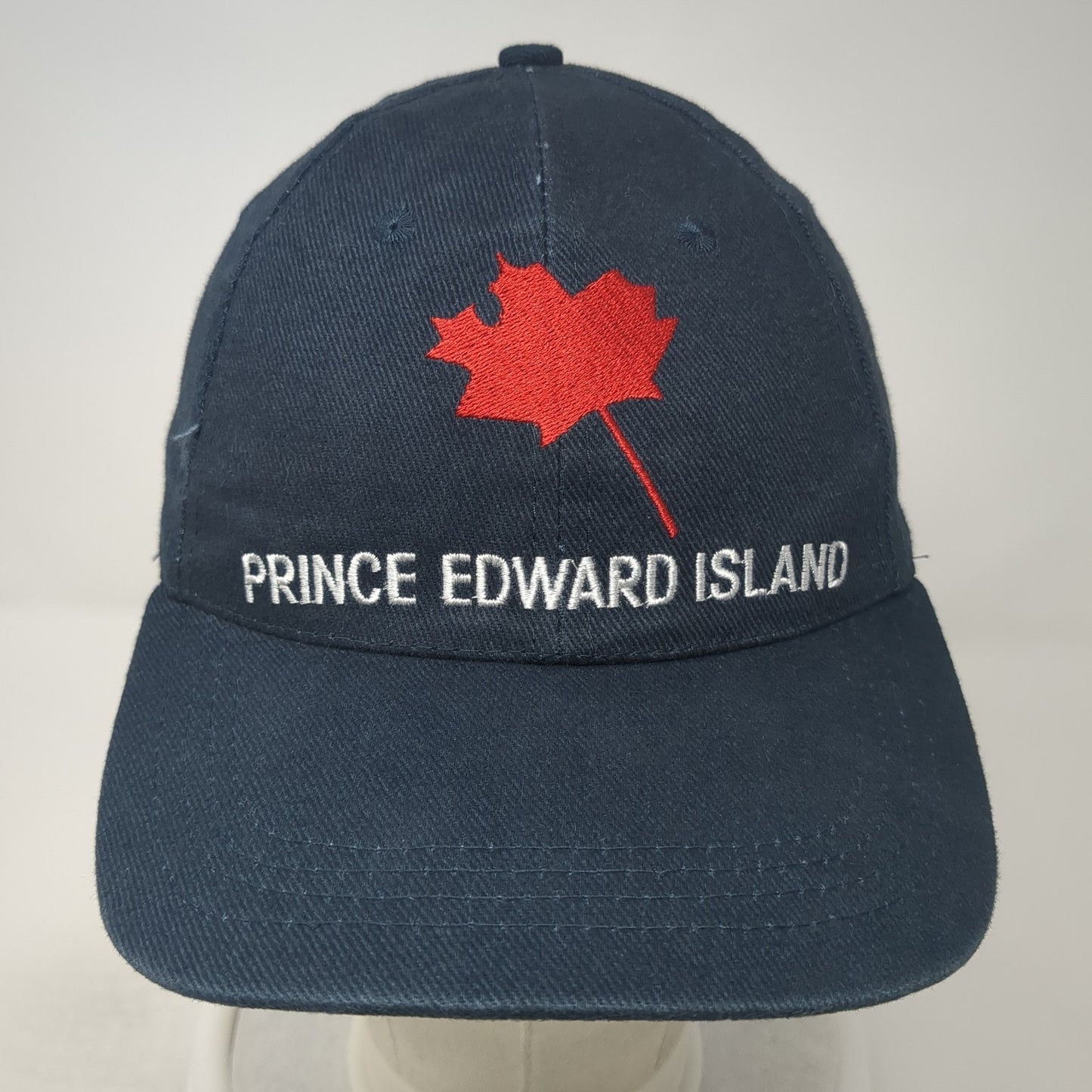 Prince Edward Island Strapback Baseball Cap Blue One Size Adjustable Embroidered