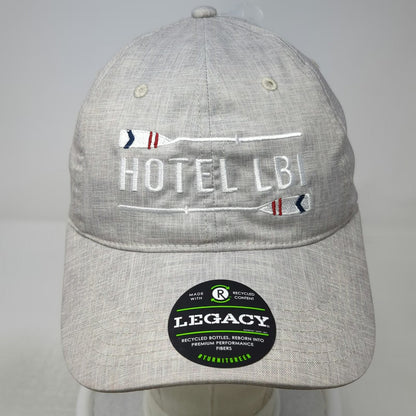 Legacy Hotel LBI Beige Baseball Cap One Size Recycled Repreve Strapback Hat
