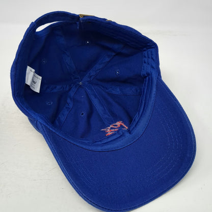 Six Flags Baseball Cap Blue One Size Embroidered 100 Emoji Adjustable Strap Hat