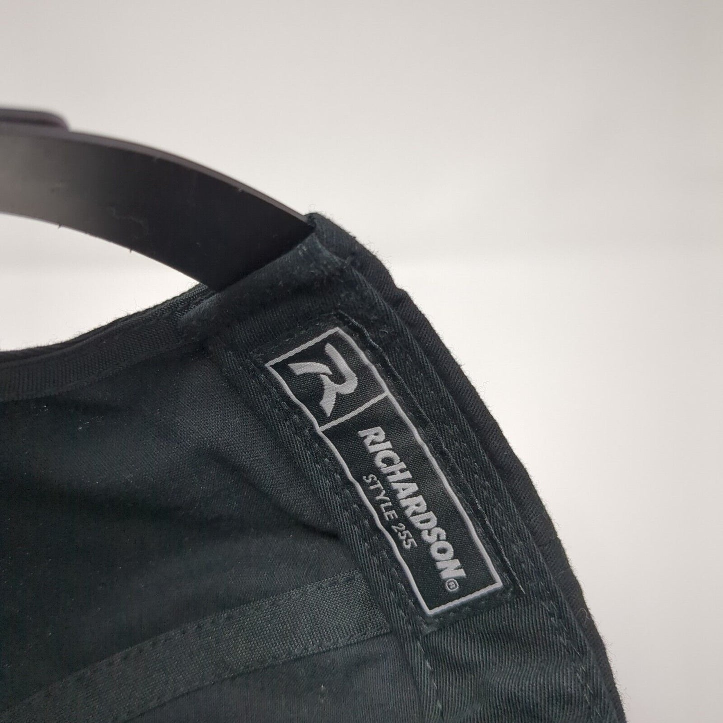 Greyloch Snapback Hat Black One Size Embroidered Solid Richardson