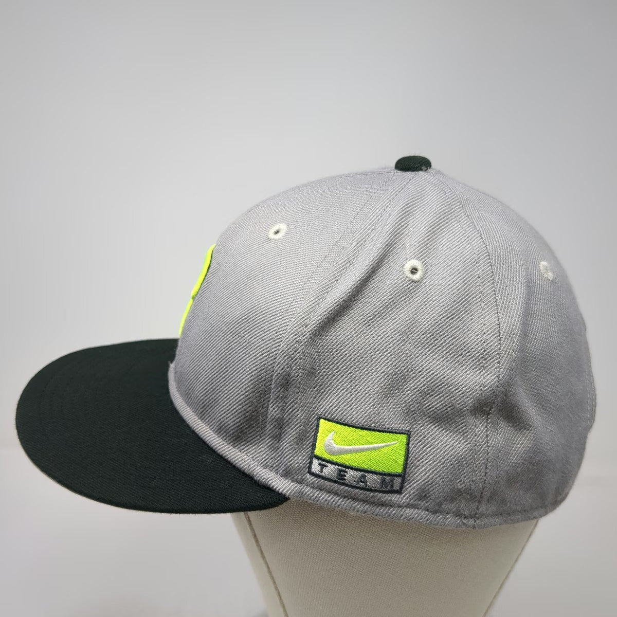 Nike Philadelphia Phillies MLB Snapback Hat Gray Yellow Black One Size Flat Bill
