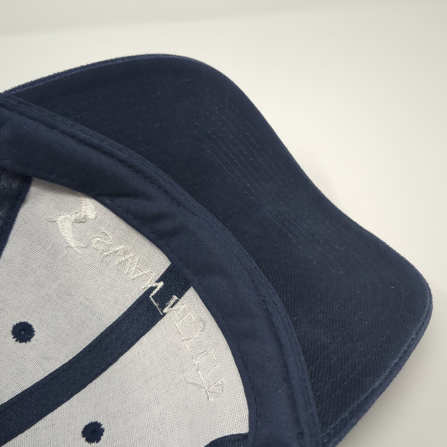 Swan Net Ltd Strapback Baseball Cap Blue One Size Adjustable Embroidered Cotton