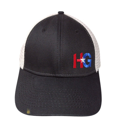 HG Higher Grounds Snapback Mesh Back Trucker Hat Black OSFA Colorblock