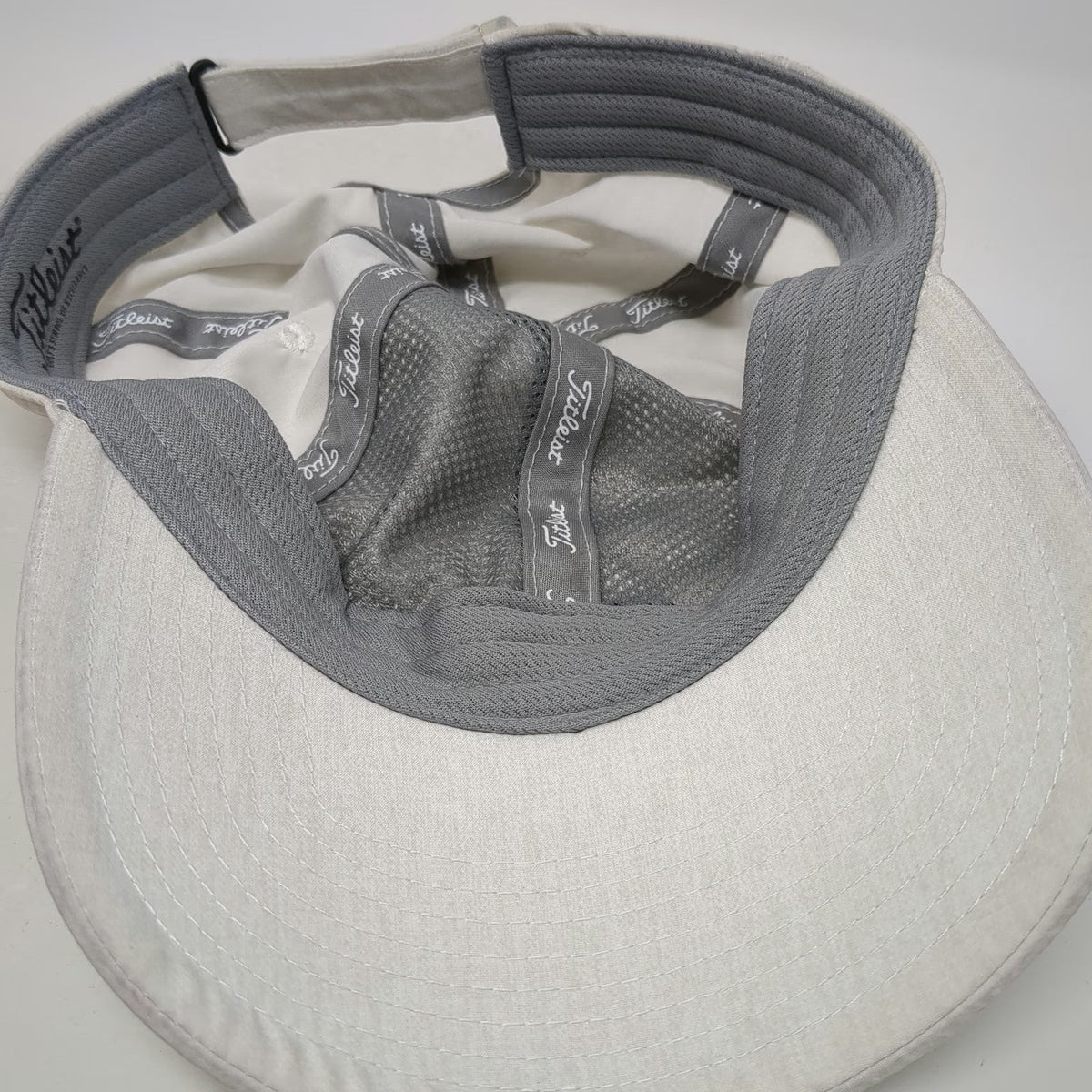 Titleist Baseball Cap Gray One Size Golf Hat Performance Strapback Embroidered