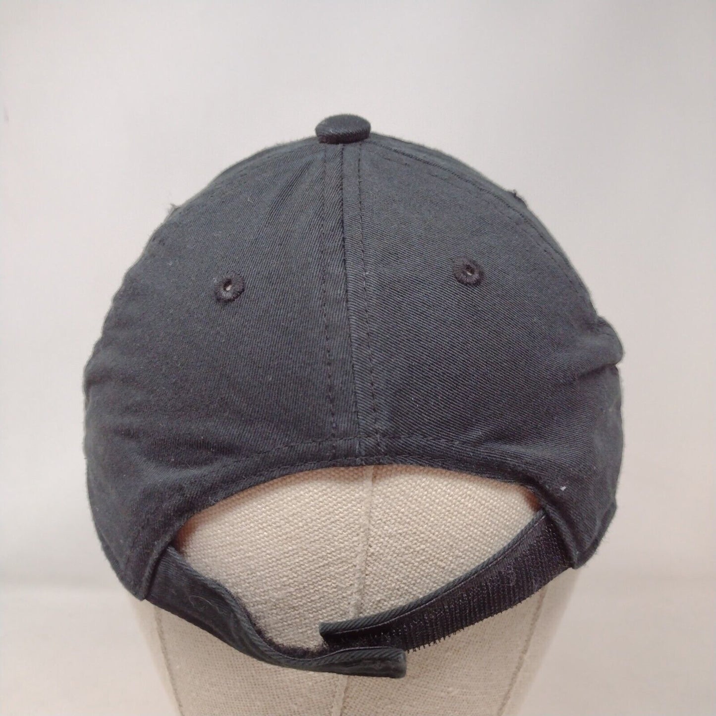 PUMA Strapback Hat Black Youth Adjustable Embroidered Solid 6 Panel
