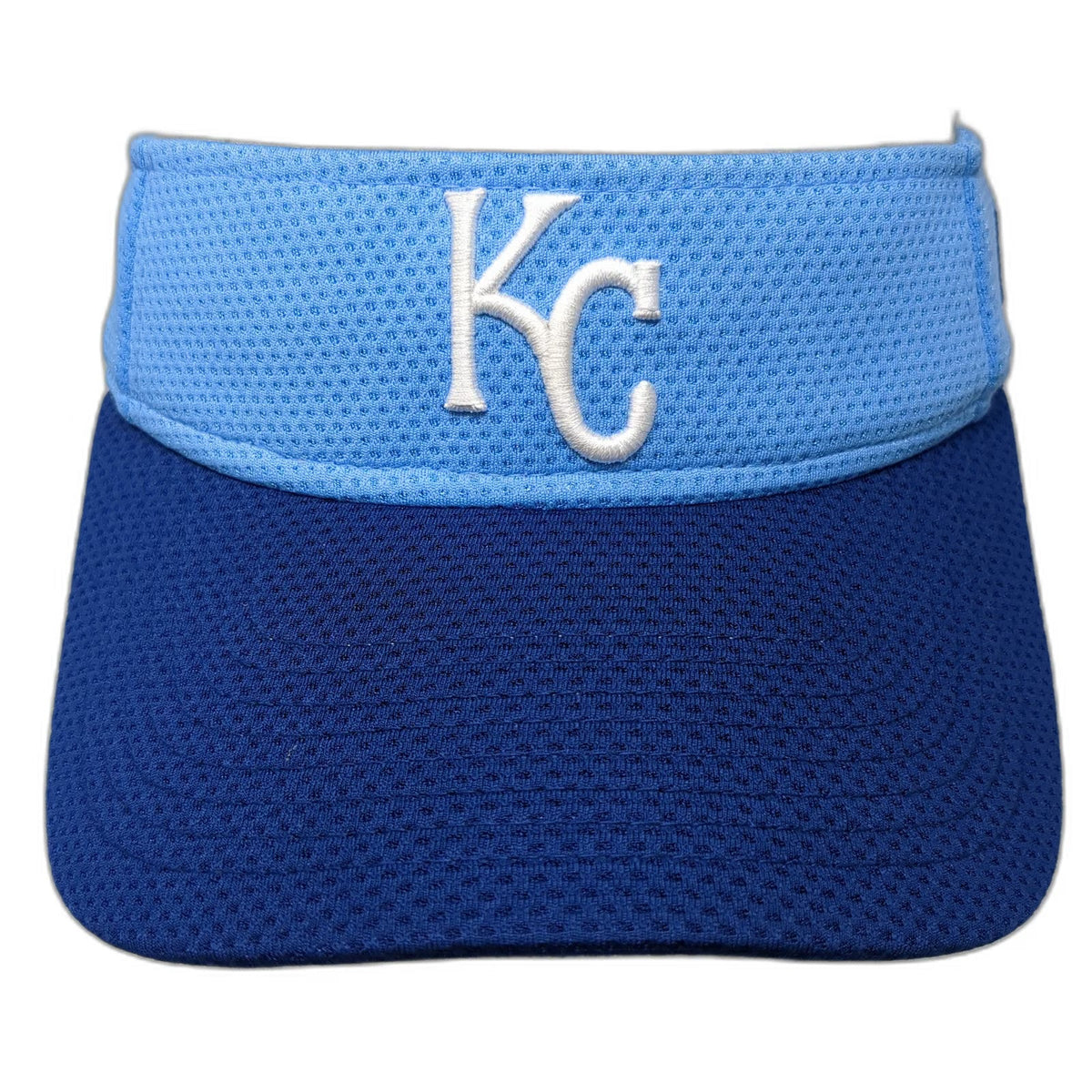 New Era Kansas City Royals MLB Blue One Size Visor Mesh Adjustable Strapback Hat