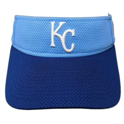 New Era Kansas City Royals MLB Blue One Size Visor Mesh Adjustable Strapback Hat