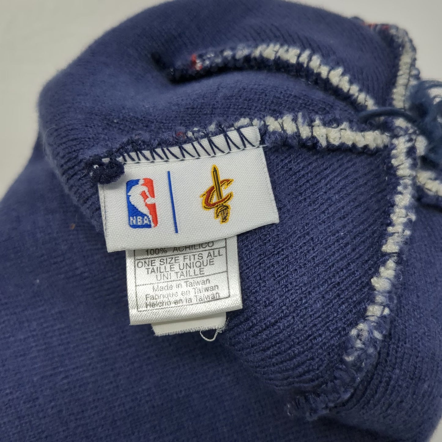 Cleveland Cavaliers NBA adidas Beanie Blue Yellow Red White One Size Pom Hat