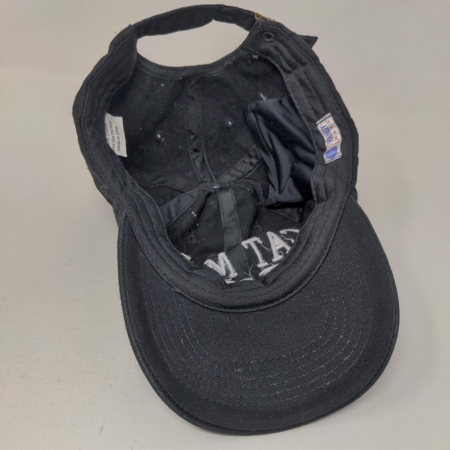 Cat Mom Slideback Hat Black OSFM Adjustable Embroidered 6 Panel Handy Hats