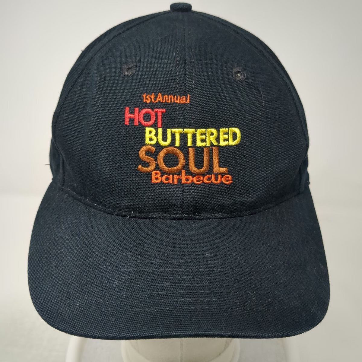 Luna Pier Baseball Cap Black One Size Hot Buttered Soul Isaac Hayes Barbecue Hat