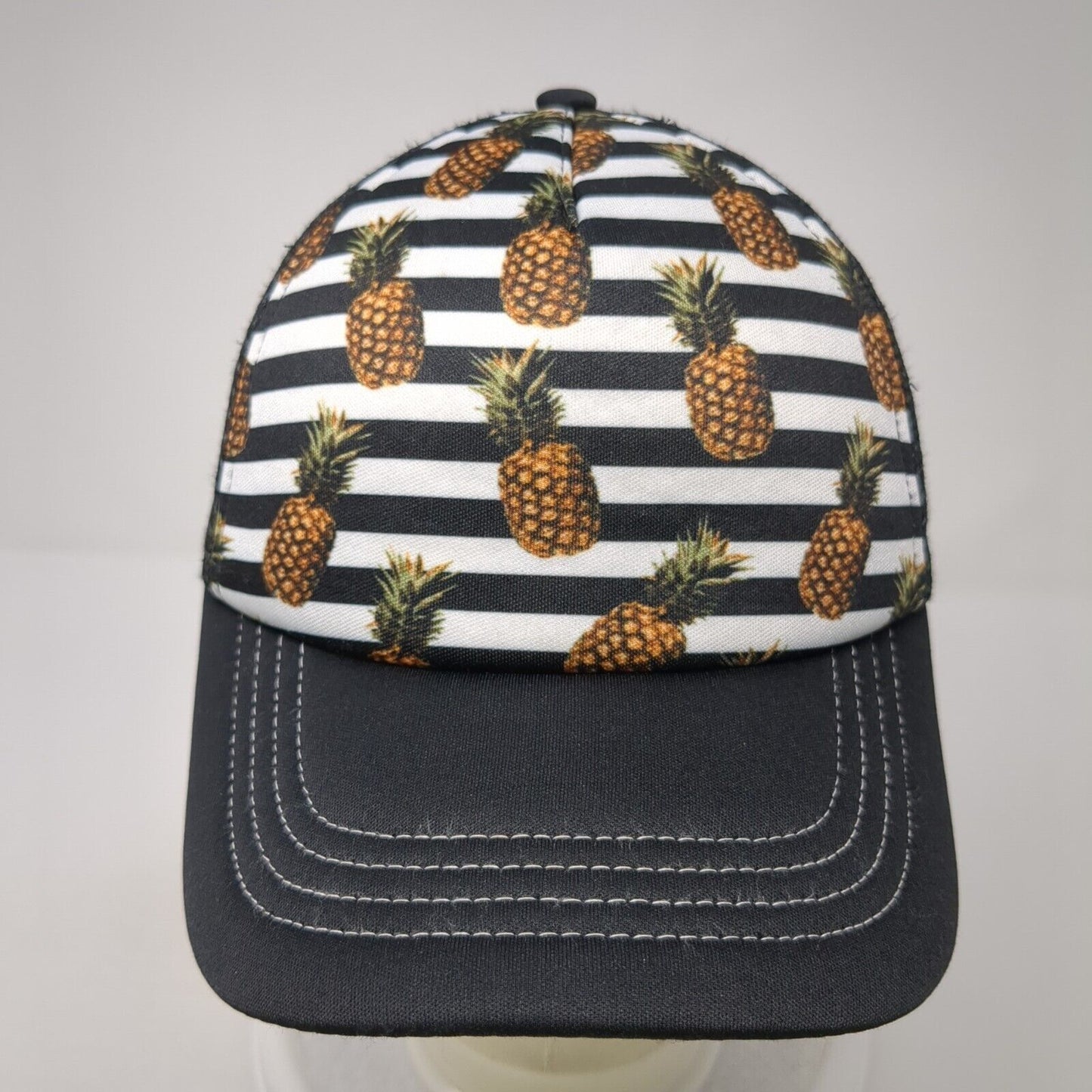 Pineapple Snapback Trucker Hat Multicolor One Size Adjustable Mesh Back 6 Panel