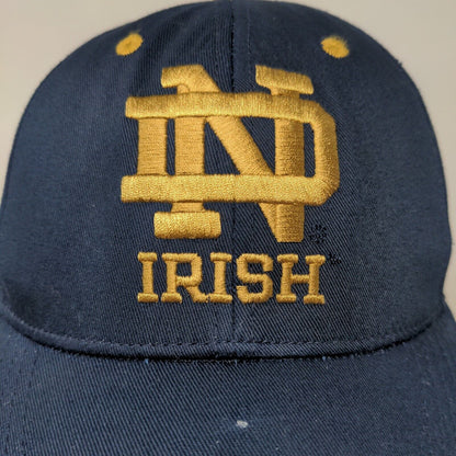 Captivating Headgear Men's Slideback Hat BLue OSFA Embroidered Notre Dame Irish