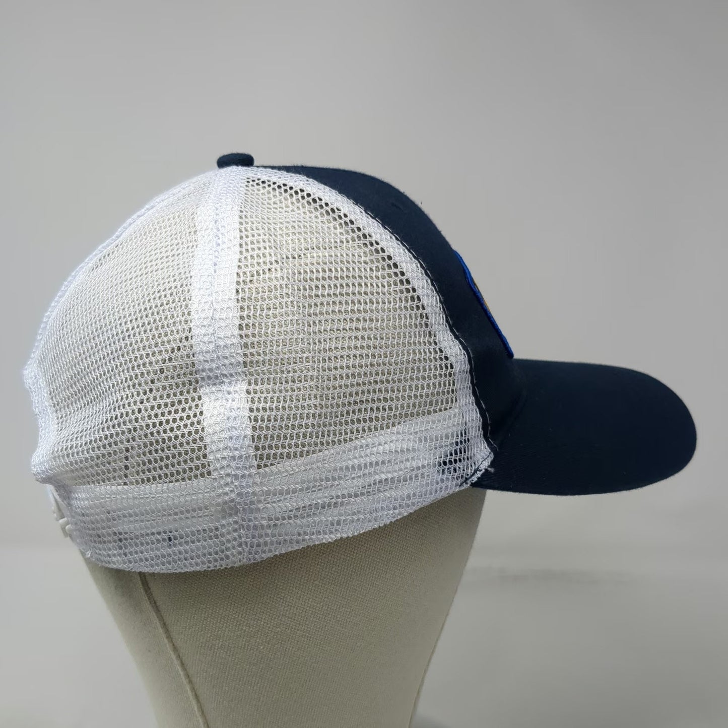 KENO Blue One Size Trucker Hat Mesh Back Snapback Embroidered Patch Gaming Logo