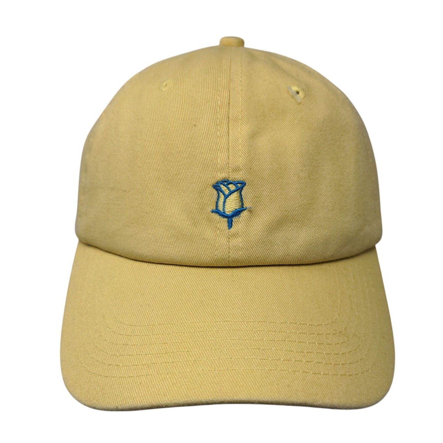 Rose Babe Slideback Hat Yellow OSFA Adjustable Embroidered Swish