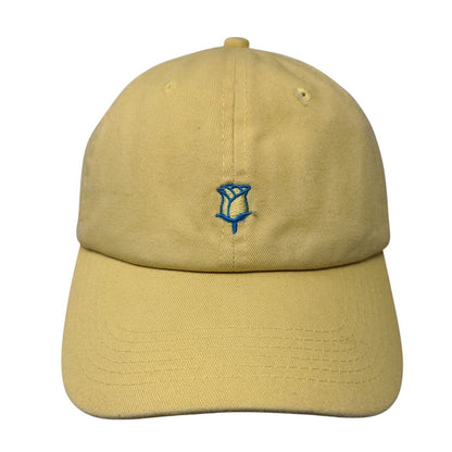 Rose Babe Slideback Hat Yellow OSFA Adjustable Embroidered Swish