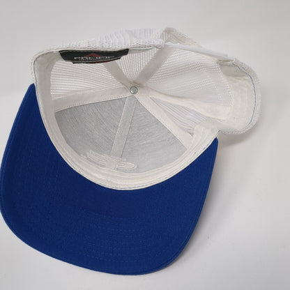 LG Snapback Trucker Hat Blue OS Adjustable Embroidered Mesh Pacific Headwear