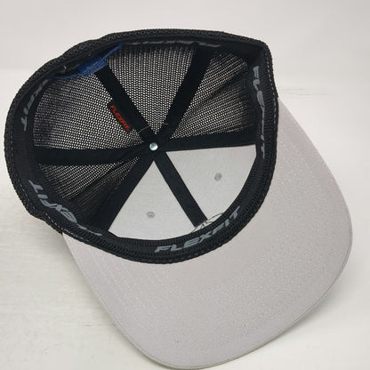 Port Authority Acura Baseball Cap Gray M Mesh Back Flexfit Black Silver Hat