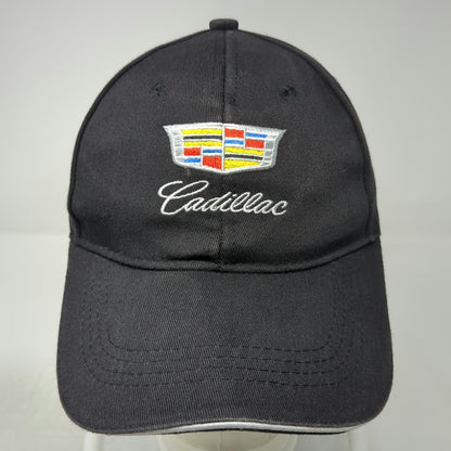 Cadillac Baseball Cap Black One Size Strapback Embroidered Logo Crest Car Hat