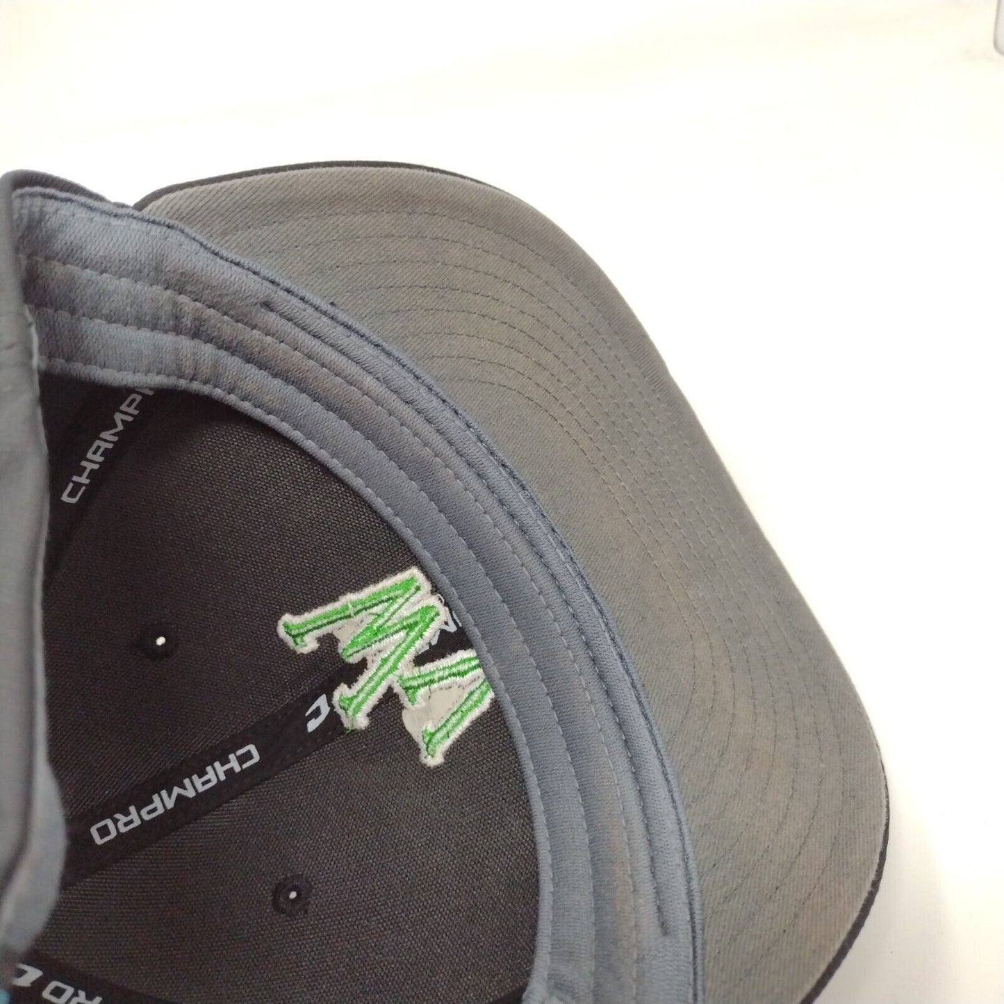 WV Fitted Hat Black S/M C-Fit HC2 Embroidered Vented Holes 6 Panel Champro