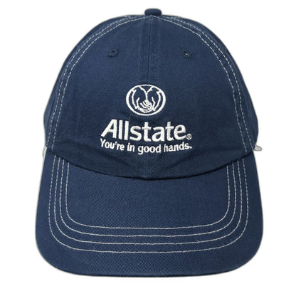 Allstate Insurance Baseball Cap Blue One Size Contrast Stitching Strapback hat