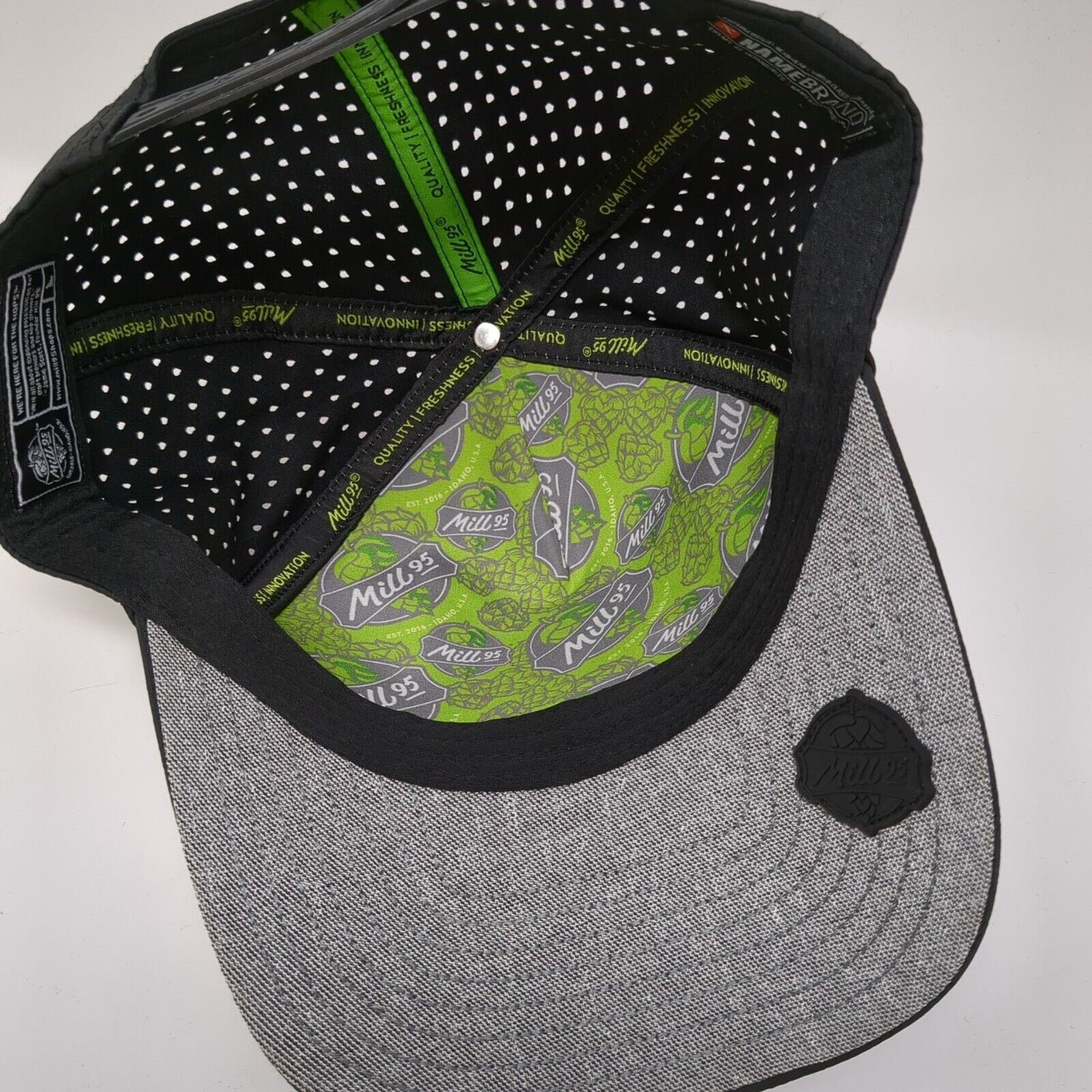 Mill 95 Parma Idaho 2016 Snapback Hat Black One Size Adjustable Breathable