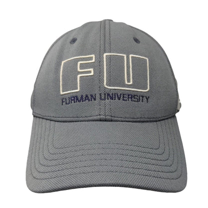 Under Armour Men's Fitted Hat Gray Size M-L Furman University Logo