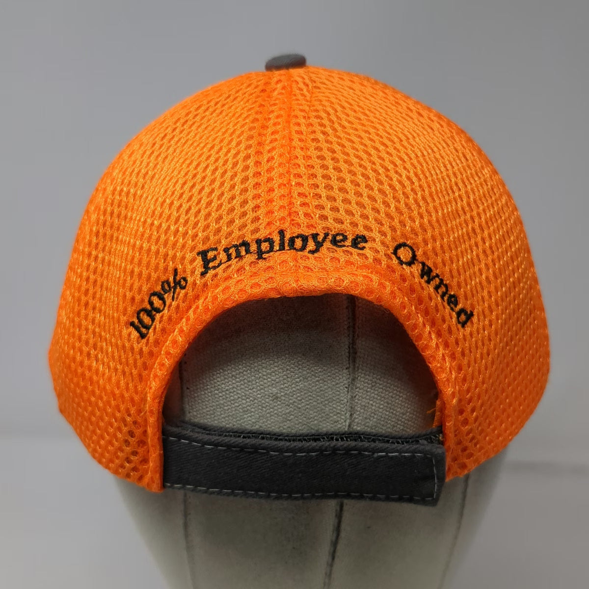 360 Apparel Baseball Cap Gray Orange One Size Mesh Pacific Steel Recycling hat