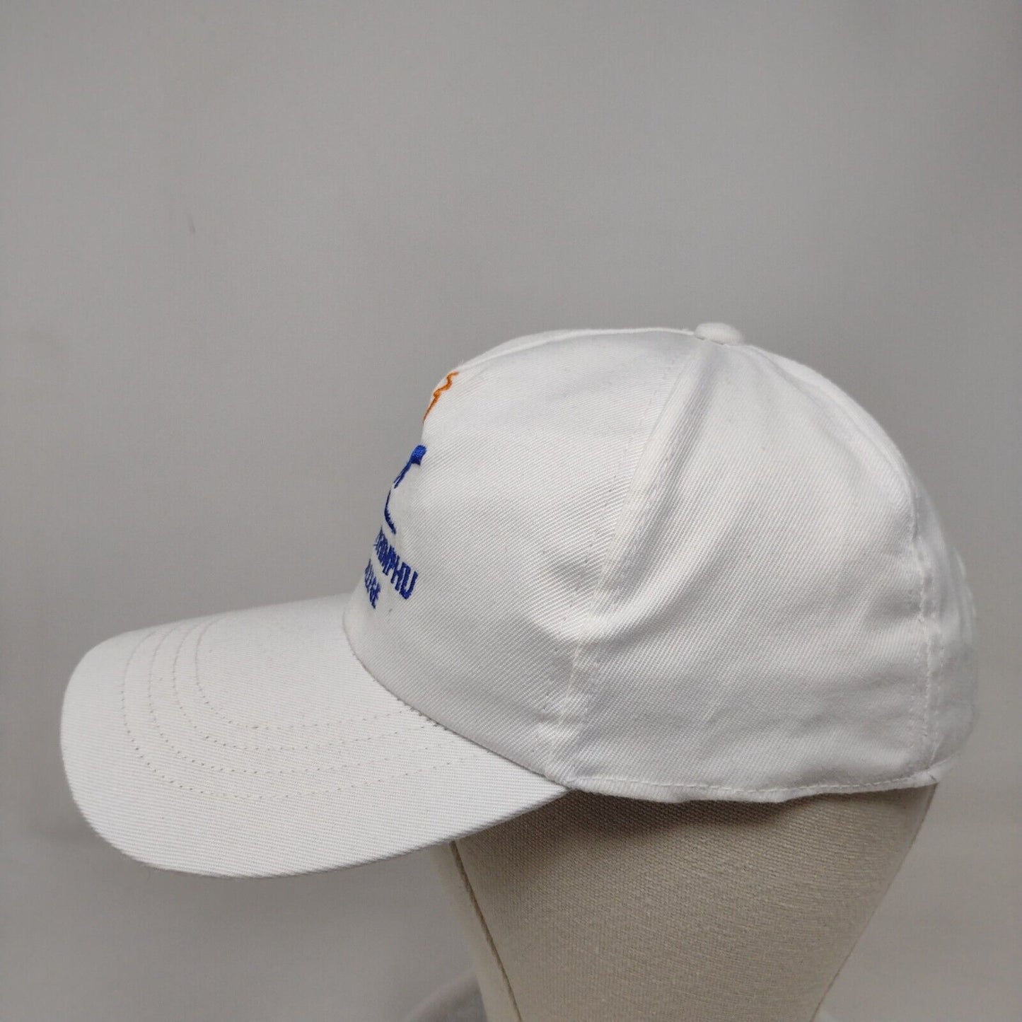 Royal Thimpu College Strapback Hat White One Size Adjustable Embroidered
