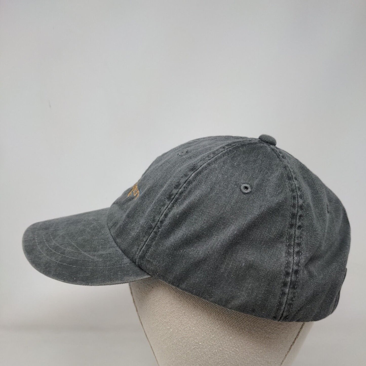 The Meadowmere Resort Slideback Hat Gray One Size Embroidered 6 Panel Adams