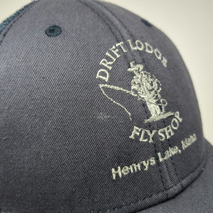 Orvis Trucker Hat Blue One Size Drift Lodge Fly Shop Henrys Lake Idaho Mesh