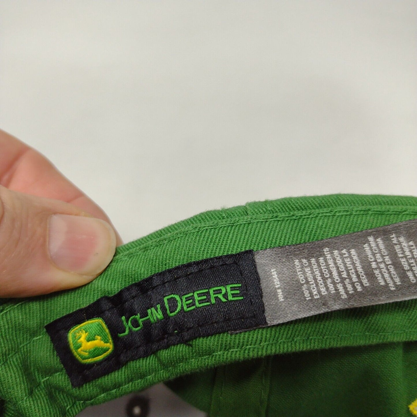 John Deere Strapback Hat Multi OSFA Bingham County Implement Colorblock