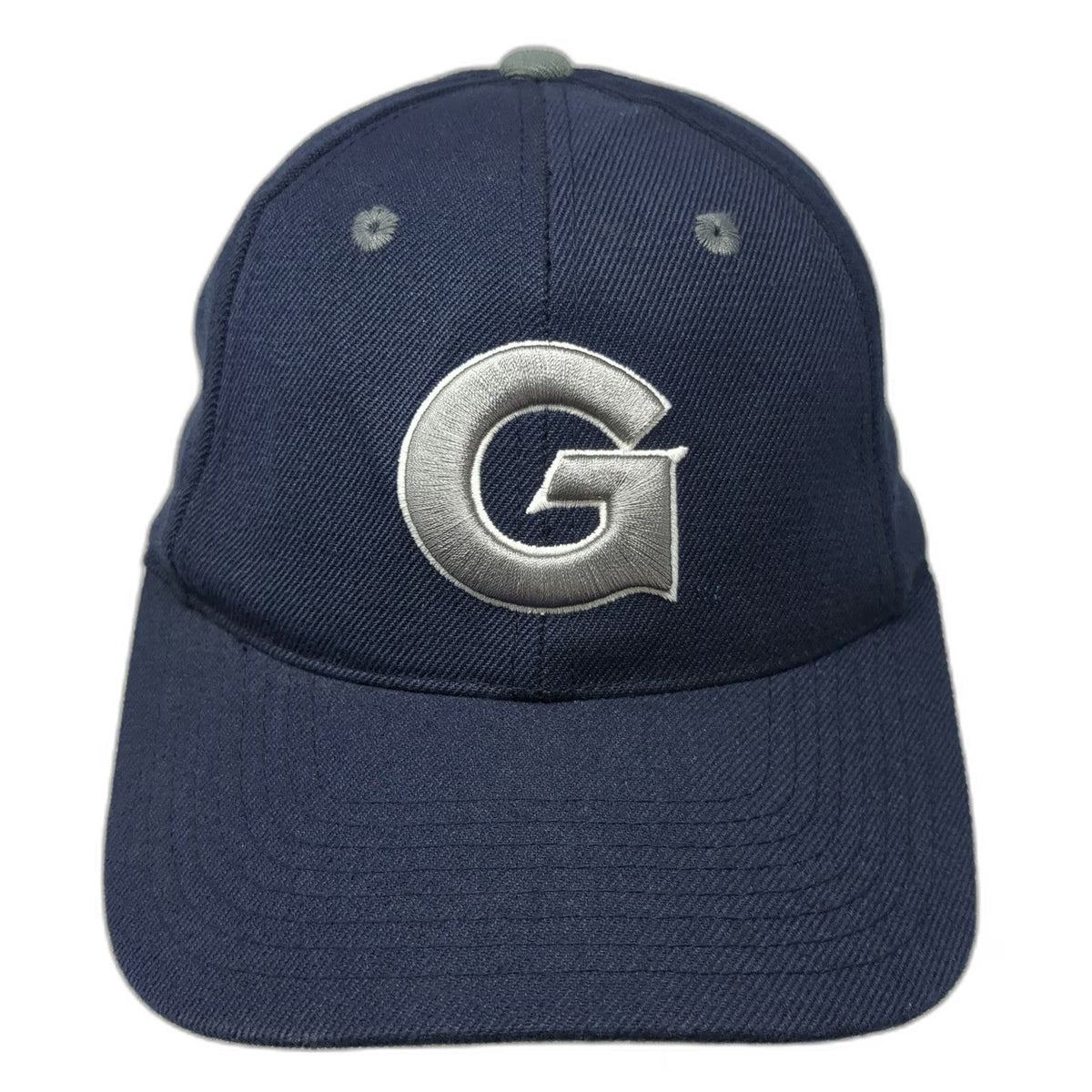 Georgetown Hoyas NCAA Top of the World Blue 7 Fitted Hat Gray G Logo Bulldog Cap