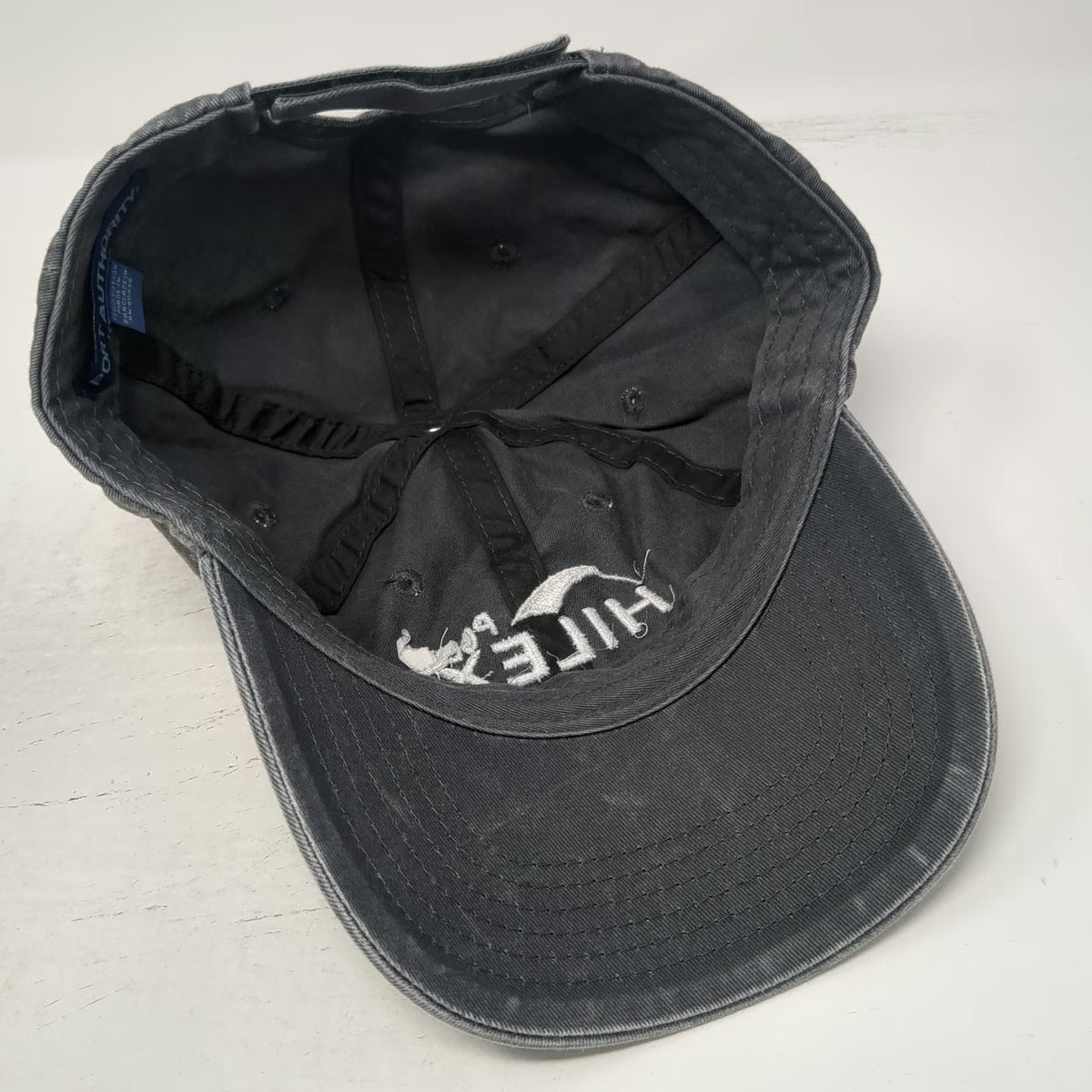 Port Authority Baseball Cap Gray One Size Hilex Poly Novolex Embroidered Hat