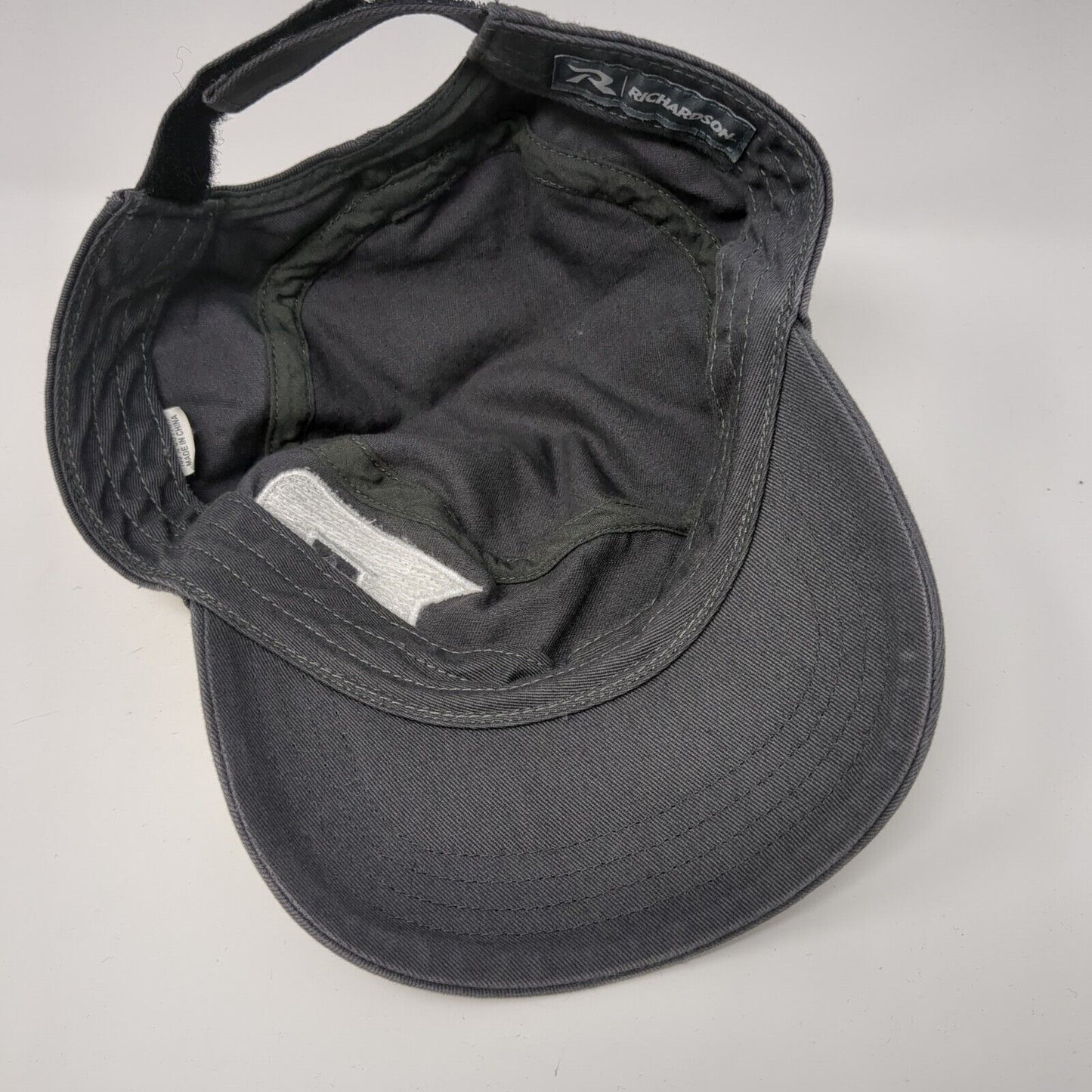 Letter B Sequin Strapback Cadet Army Cap Hat Gray One Size Richardson