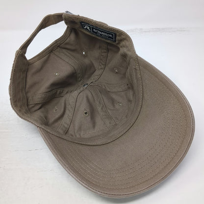 Richardson Baseball Cap Brown L Madison River Fishing Company Montana Patch Hat