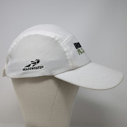Headsweats 5 Panel White One Size Hat Ironman 70.3 Boise Mesh Performance