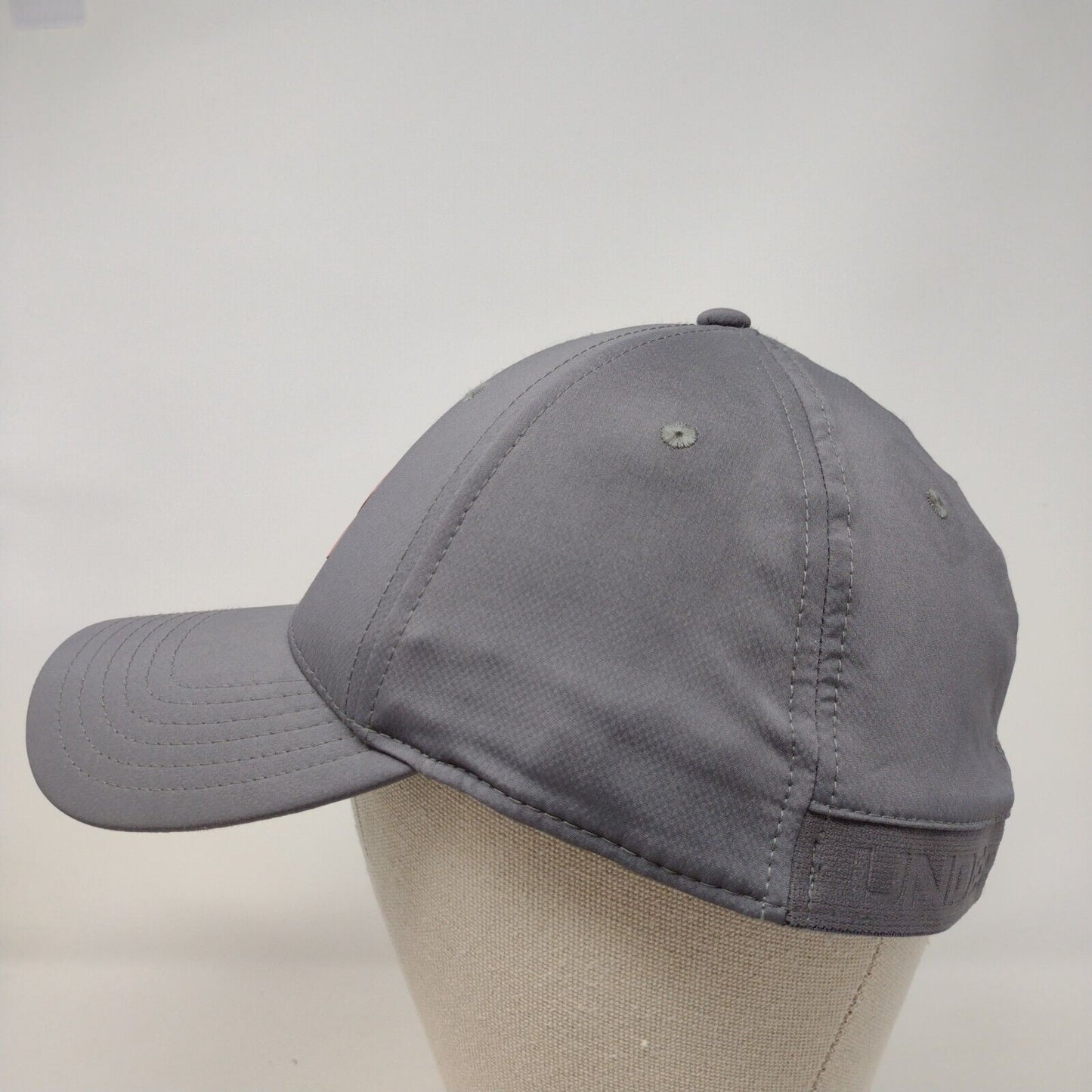 Under Armour Fitted Hat Gray Large/XL Solid Vent Holes 6 Panel