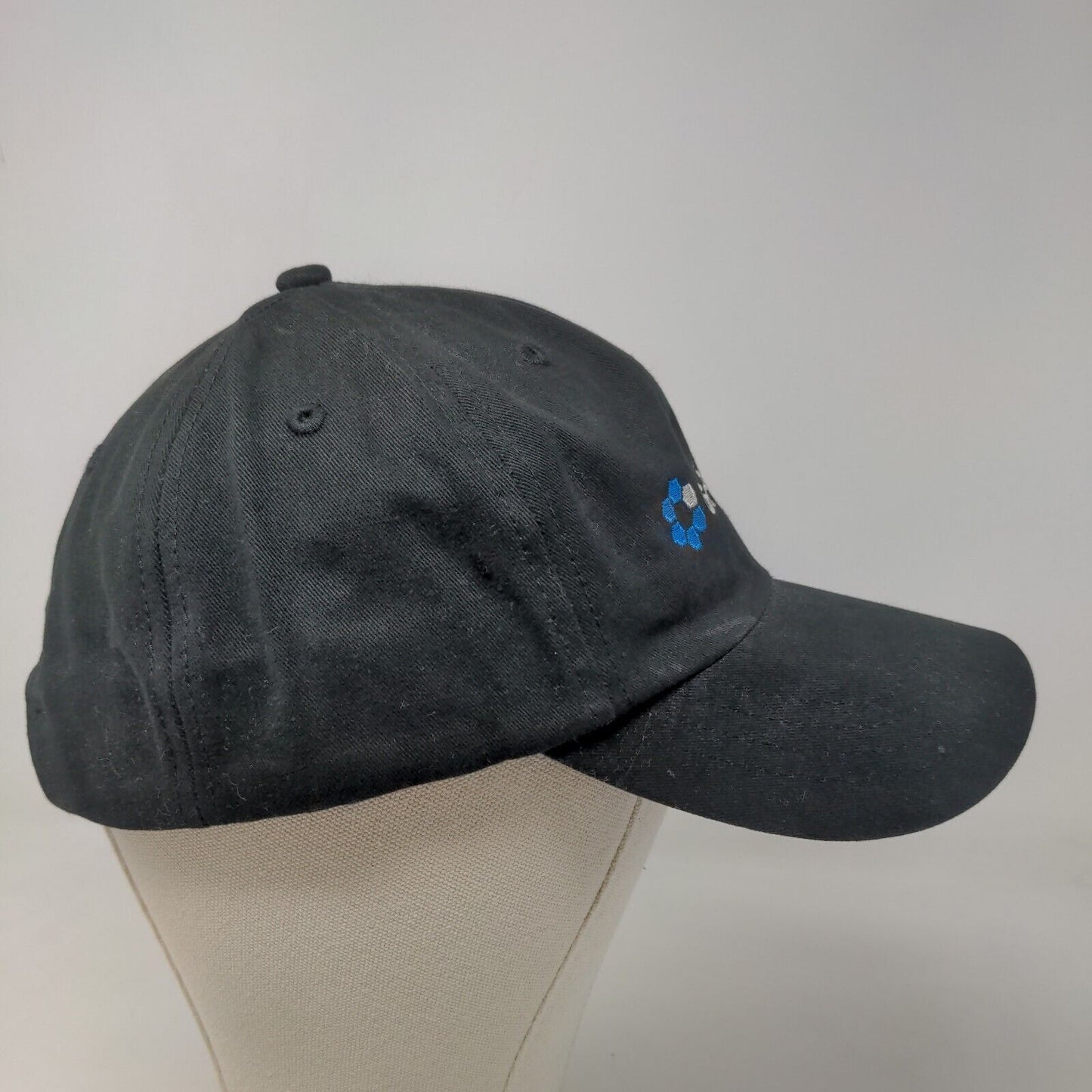 Greatbatch Men's Slideback Hat Black Size OSFA Embroidered Logo 100% Cotton