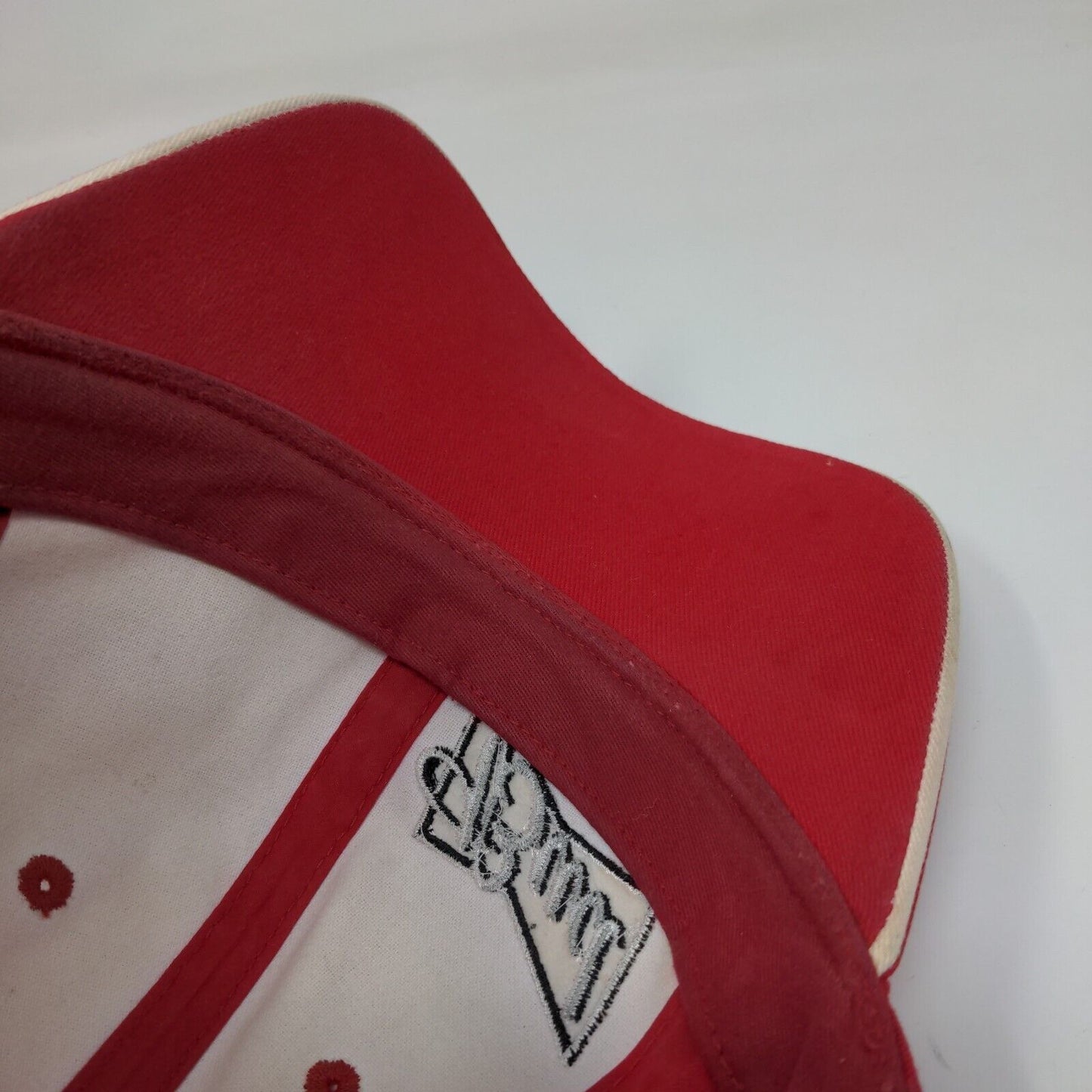 Bud King Of Beers Strapback Hat Red One Size Embroidered NASCAR 9