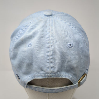 Peace Symbol Slideback Hat Blue One Size Adjustable Solid Life Is Good