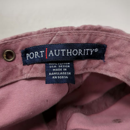 Port Authority Baseball Cap Red One Size Silver Creek Plunge Idaho Hat Cotton