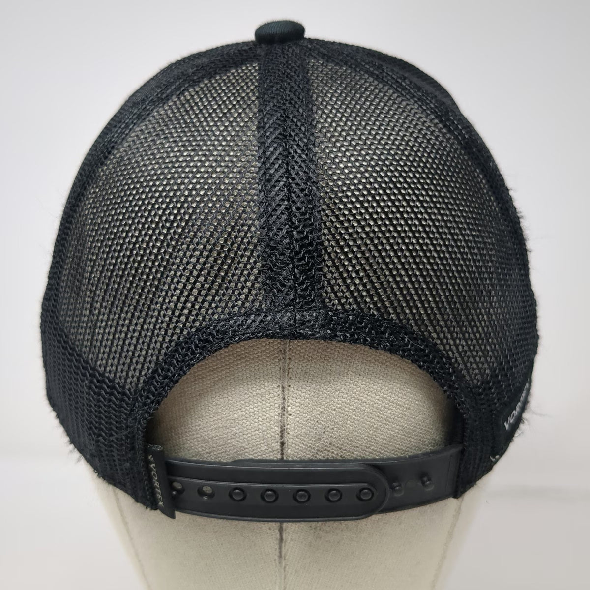 Vortex Trucker Hat Black One Size Mesh Back Snapback Logo Patch Optic Logo