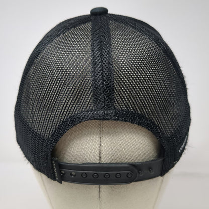 Vortex Trucker Hat Black One Size Mesh Back Snapback Logo Patch Optic Logo