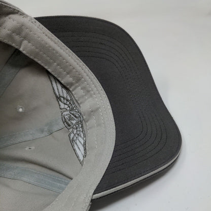 ADPA Men's Slideback Hat Gray Adjustable Embroidered Logo 100% Cotton