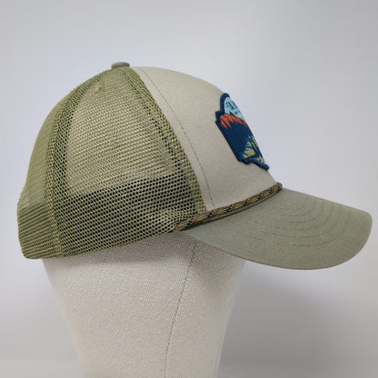 Sendero Provisions Co. Trucker Hat Green One Size Salmon River Patch Rope Mesh