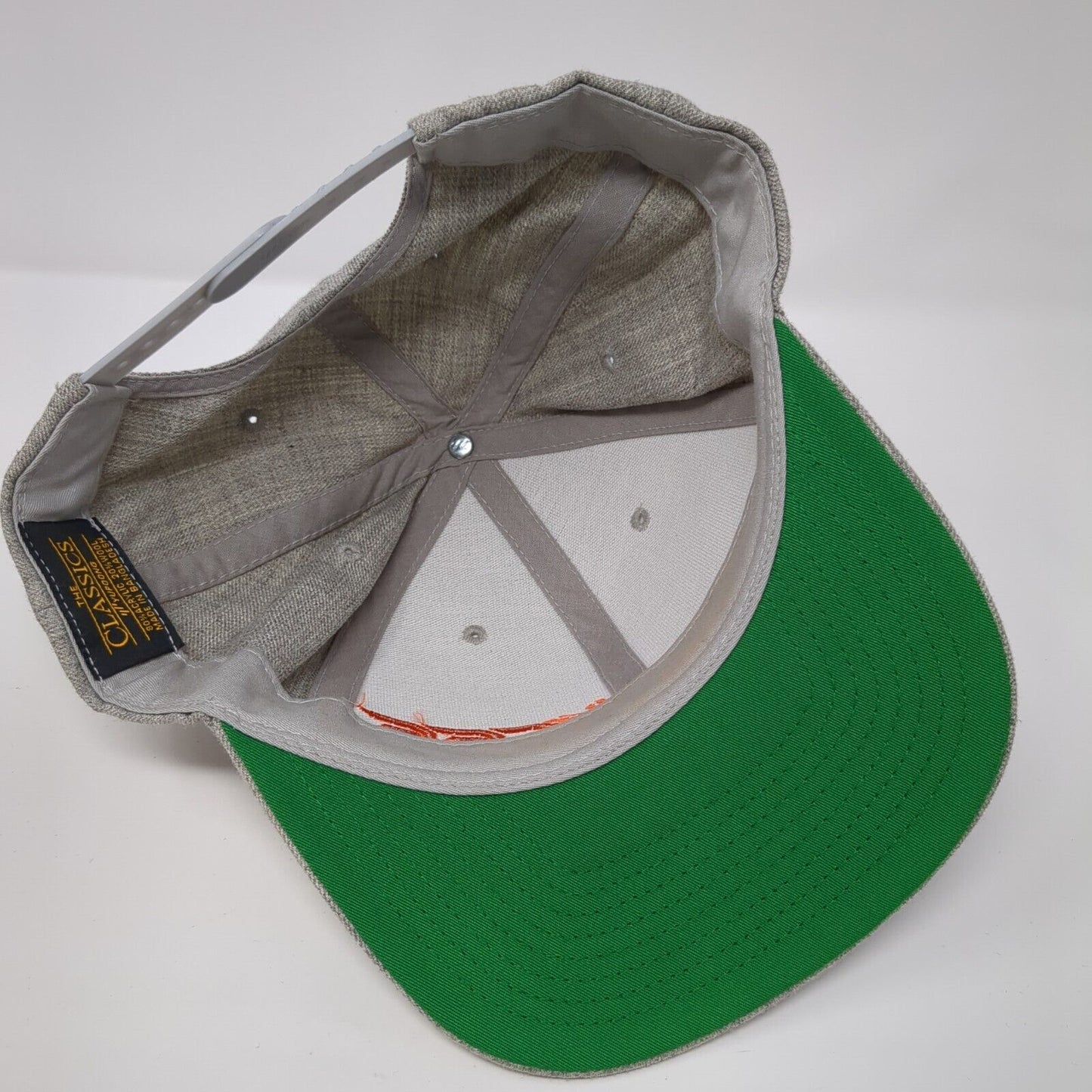 KC66 Snapback Hat Gray One Size Adjustable Embroidered The Classics Yupoong