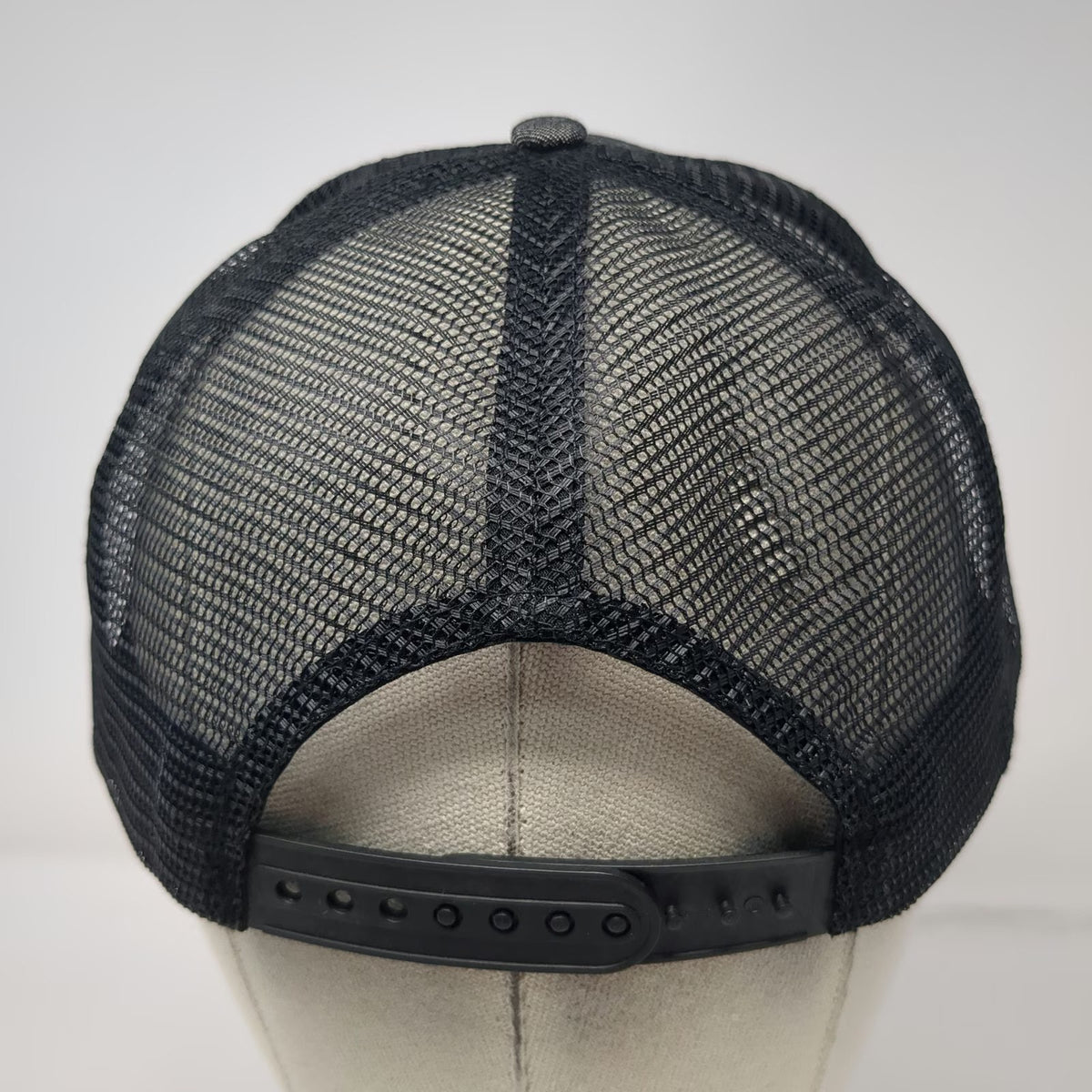 Trucker Hat Gray One Size Swab Pro Embroidered Logo Mesh Back Snapback Flat Bill