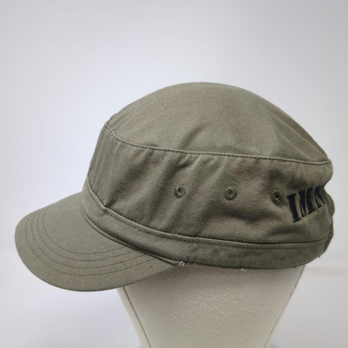 District Army Cap Green One Size Cotton Shield Logo Strapback Adjustable Hat