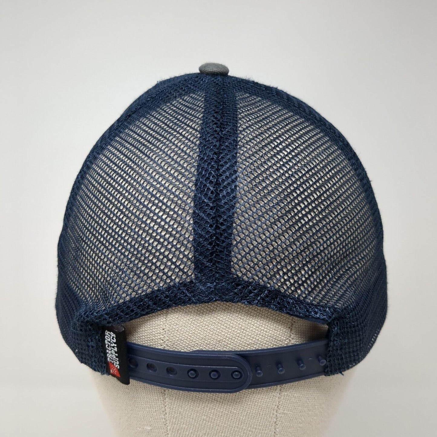 Tractor Supply Co Since 1938 Snapback Trucker Hat Blue OS Adjustable Mesh Back