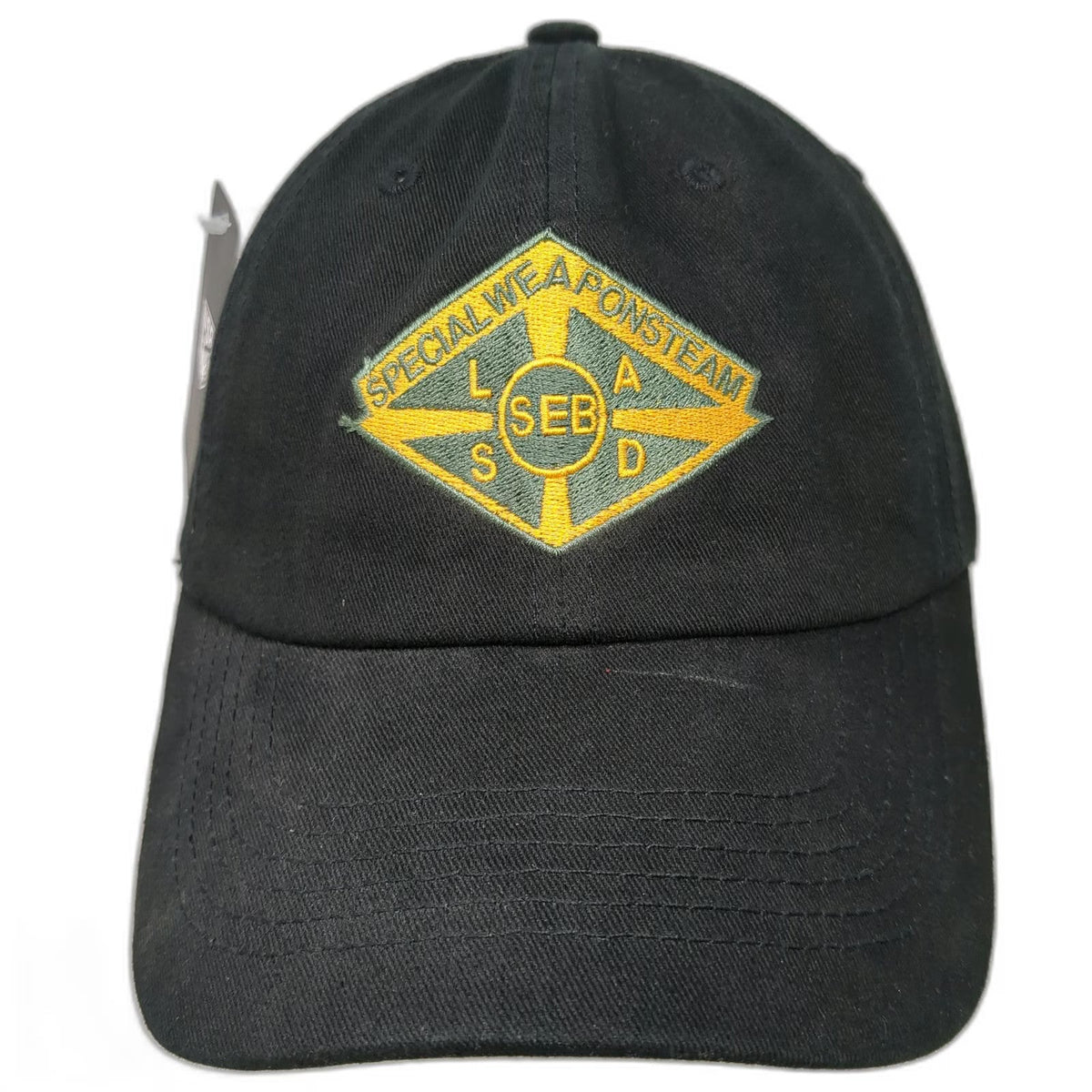 USA Premium Headwear Baseball Cap Black One Size LASD SEB Special Weapons Hat